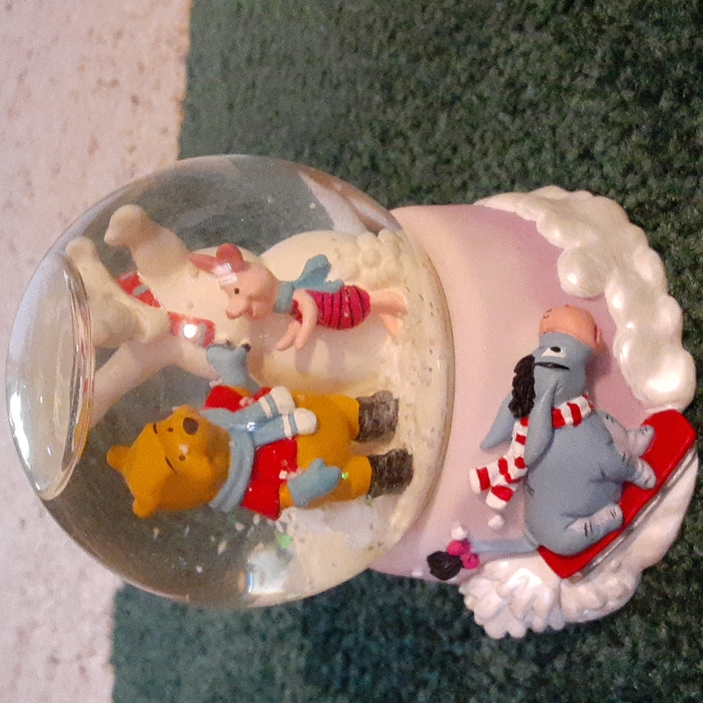 *December* Disney glitter globe, 4" tall